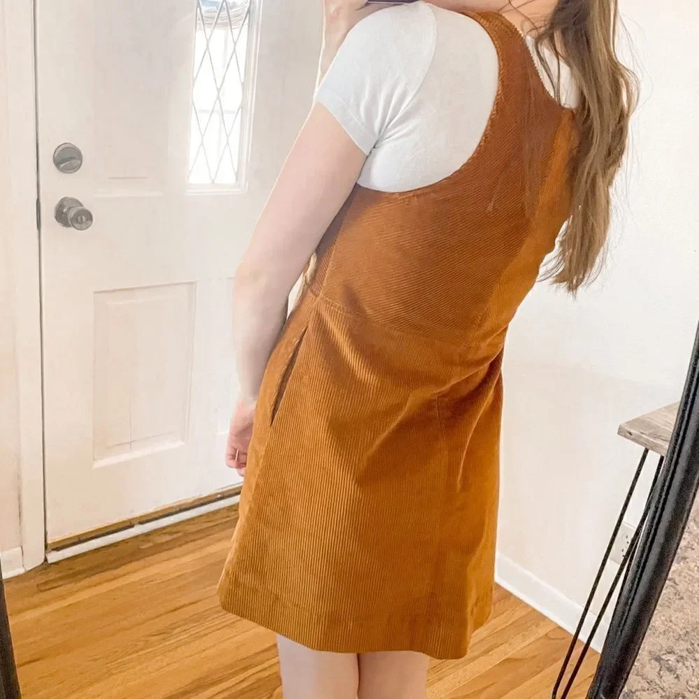 Free People Rolling Thunder Corduroy Mini Dress